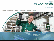 Tablet Screenshot of mangoldt.com